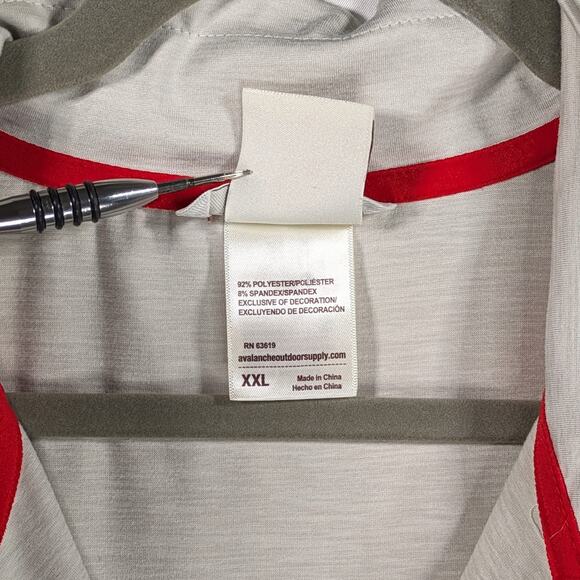 Avalanche Outdoor Mens XXL Off White 1/4 Zip Sweatshirt Pullover Hiking Trail - Picture 7 of 8